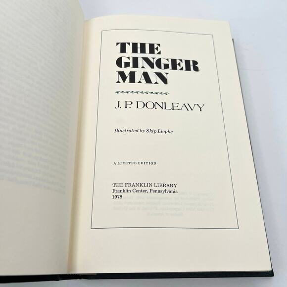 THE GINGER MAN by J.P. Donleavy Signed 1978 Franklin Library Limited Edition - Picture 11 of 13